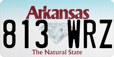 AR license plate 813WRZ