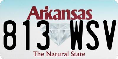 AR license plate 813WSV