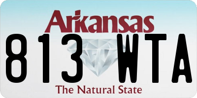 AR license plate 813WTA