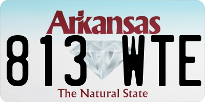 AR license plate 813WTE