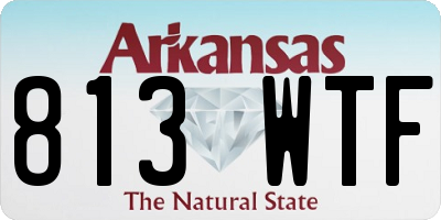 AR license plate 813WTF