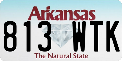AR license plate 813WTK