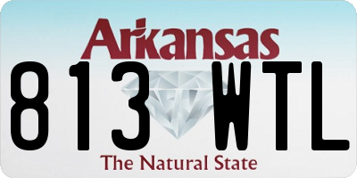 AR license plate 813WTL