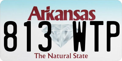 AR license plate 813WTP