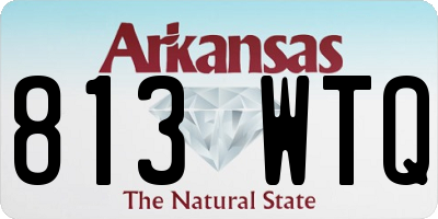 AR license plate 813WTQ