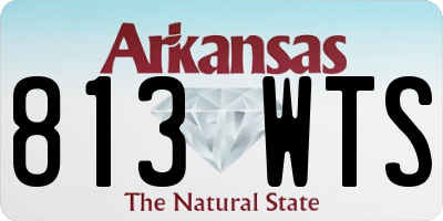 AR license plate 813WTS