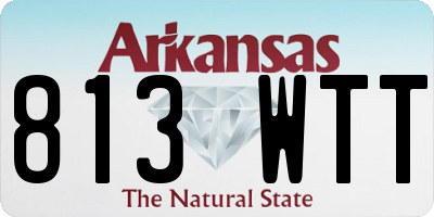 AR license plate 813WTT