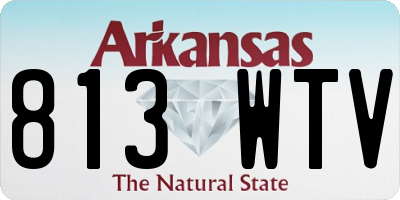 AR license plate 813WTV