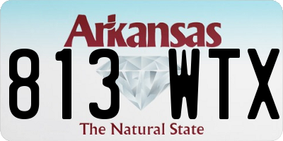 AR license plate 813WTX