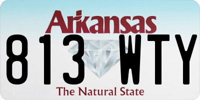 AR license plate 813WTY