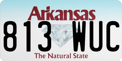 AR license plate 813WUC