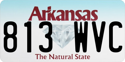 AR license plate 813WVC