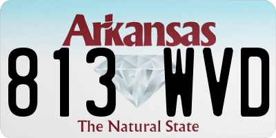 AR license plate 813WVD