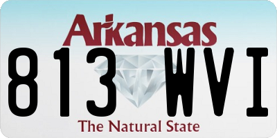AR license plate 813WVI
