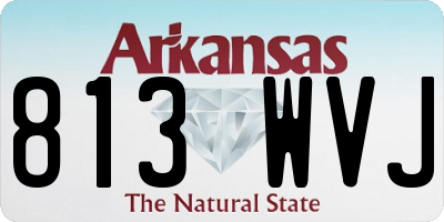 AR license plate 813WVJ