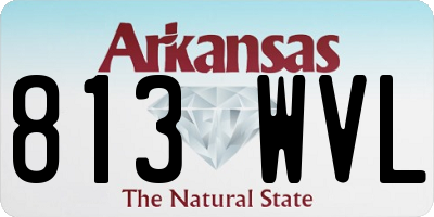 AR license plate 813WVL