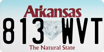 AR license plate 813WVT
