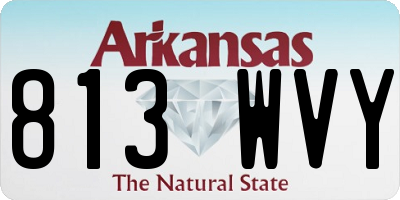 AR license plate 813WVY