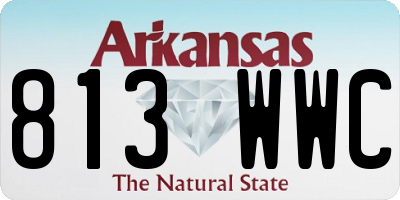 AR license plate 813WWC