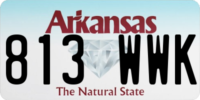 AR license plate 813WWK