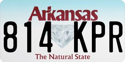 AR license plate 814KPR