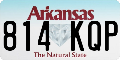 AR license plate 814KQP
