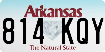 AR license plate 814KQY