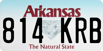 AR license plate 814KRB