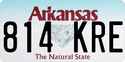 AR license plate 814KRE