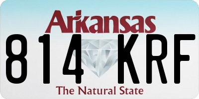 AR license plate 814KRF