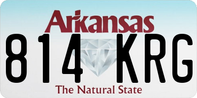 AR license plate 814KRG