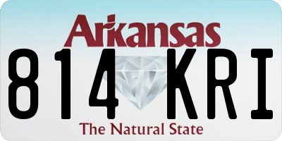 AR license plate 814KRI
