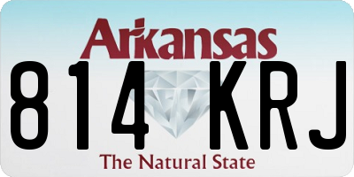 AR license plate 814KRJ