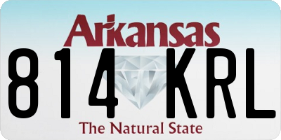 AR license plate 814KRL