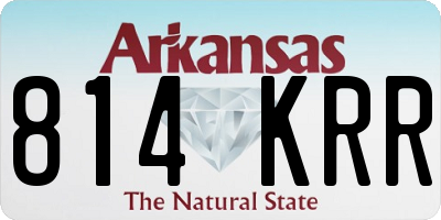 AR license plate 814KRR