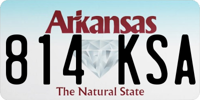 AR license plate 814KSA