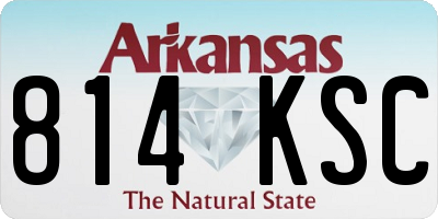 AR license plate 814KSC