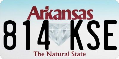 AR license plate 814KSE