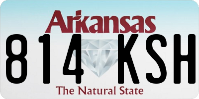 AR license plate 814KSH