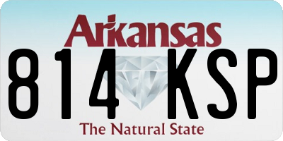 AR license plate 814KSP