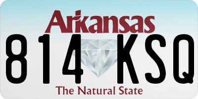 AR license plate 814KSQ