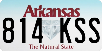 AR license plate 814KSS