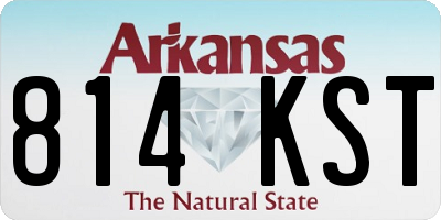 AR license plate 814KST