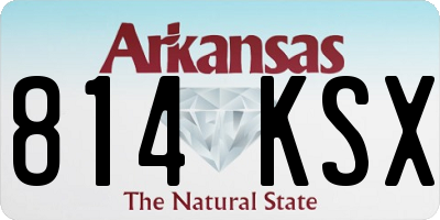 AR license plate 814KSX