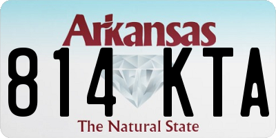 AR license plate 814KTA