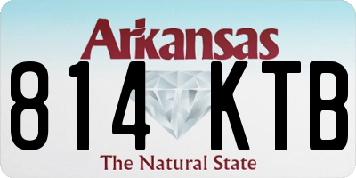 AR license plate 814KTB