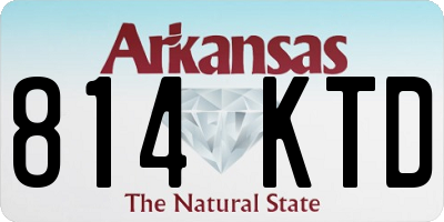 AR license plate 814KTD