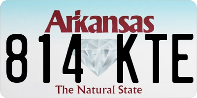 AR license plate 814KTE