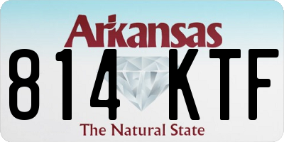 AR license plate 814KTF