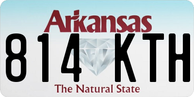 AR license plate 814KTH